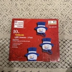 Home Accents Holiday 10 Led Snowmen 3 Pack Twinkling Lights Indoor Outdoor Xmas. Fixed Price $39.59.