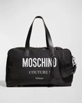 Moschino Couture Milano Carry-on Duffle Bag Unisex Black Polyester &leather Trim. Fixed Price $495.00.
