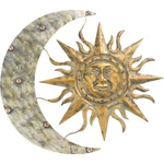 Gardman 26" X 24" Aztec Sun And Moon Metal Wall Art. Fixed Price $68.57.
