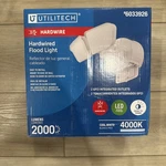 Utilitech 2-HEAD Hardwired Led Dusk-to-dawn Flood Light. Fixed Price $48.00.