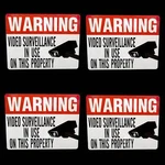 Lot Waterproof Youre Are On Video Security Camera Warning Cctv Stickers. Fixed Price $8.90.