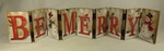 Ganz Be Merry Christmas Decor Mantel Wood Hinged Folding Accordion Snowman Red. Fixed Price $24.99.