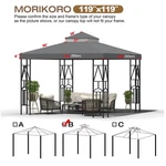 Double Roof Gazebo Canopy, Water Resistant. Fixed Price $87.99.
