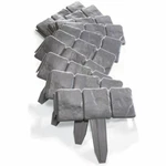 Collections Etc Interlocking Faux Stone Border Of 10 (5288). Fixed Price $8.99.