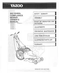 Owners Manual Yazoo PV24B-2, SV22W-2, SV24B-2, SV22B-2, SV26KI-2, SV26B-2 Lm. Fixed Price $19.97.