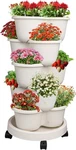 5 Tier Stackable Strawberry Planter Vertical Garden Tower For Herbs Flowers Pots. Fixed Price $47.00.