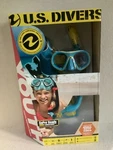Us Divers Youth Gopro Ready Silicone Snorkeling Set Sz. Small Aqua New Box. Fixed Price $58.50.
