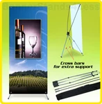 Custom 24X63 Tripod Banner Stand Trade Show Sign Display With Printing. Fixed Price $59.95.