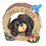 Adorable Welcome Black Bear Trunk Figurine Indoor Home Outdoor Patio Decor. Fixed Price $39.99.