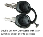 SBA385200331 Ignition Switch Keys Fits Ford Shibaura Compact Tractors Double Cut. Fixed Price $7.90.