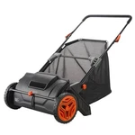 Lawn Sweeper Push Leaf Grass Collector 21" 3.5 Cu. Ft. Capacity Adjustable. Fixed Price $85.99.