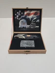 King Stone Collections American Eagle Legend Knife And Lighter Set. Fixed Price $16.14.