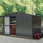 Domi Storage Shed 10'X 8' Metal For Backyard,garden,lawn,w/lockable Door. Fixed Price $399.98.