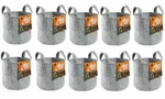 Hydrofarm Dirt Pot Reusable Planter, 7-GALLON Grey W/handles, HGDB7H Ten Pack. Fixed Price $93.97.