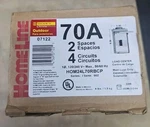 Square D Homeline HOM24L70RBCP 70AMP Space Circuit New. Fixed Price $32.29.