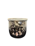 Vintage Studio Art Pottery Planter Beige Brown Adele Feinstein 7 X 8. Fixed Price $84.99.