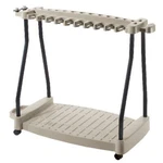Suncast Lawn And Garden Storage Rack With Wheels For 30 Tools, White. Fixed Price $65.95.