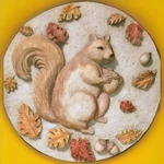 Roman Inc Squirrel Garden Stone Resin Outdoor Wall Hanging Decor, Leaves. Fixed Price $28.00.
