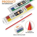 Nicpro Red And Yellow Refills 2.8MM Cr 6 Pieces Lead Anti Fading. Fixed Price $9.99.