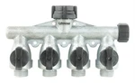Gilmour 5/8 In. Metal Threaded Male 4-WAY Shut-off Valve. Fixed Price $29.03.