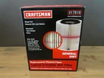 Sears Craftsman 9-17816 Oem Filter Vacuums Shop Vacs Pleated Red Stripe Usa. Fixed Price $23.90.