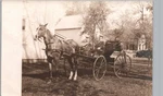 Horse-drawn Buggy Back Yard Real Photo Postcard Rppc Antique History Travel. Fixed Price $6.62.