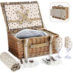 Willow Picnic Basket Set For 2 Persons With Large Insulated Cooler Bag And Wa.... Fixed Price $59.75.