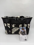 Aloha Collection Clevermade Collapsible Beach Tote Picnic Bag - Floral Black. Fixed Price $49.99.