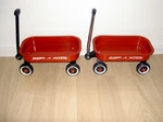 Radio Flyer For Dolls 12 1/4" X 1/8" 7/8" Model 5 Wagons Vgc Read. Fixed Price $21.00.