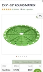 12 Floraflex 15.5 - 18 Round Matrix Pack Of Pads Included!!!. Fixed Price $50.00.