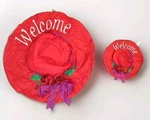 Welcome Red Hat Club Banner Outdoor Flags Windsculpts #26608 Lot Of. Fixed Price $11.21.