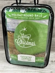 Country Canvas Merry Christmas Design Holiday Bale Round Roll Cover Ranch & Farm. Fixed Price $31.99.