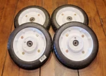 Toro Complete Set Of Wheels 22198 22195 22196 22197 121-1379 Genuine Oem. Fixed Price $379.95.