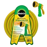 Miracle-gro 50 Ft. 3/8" Garden Hose Watering Kit W/ 7-PATTERN Nozzle. Fixed Price $58.02.