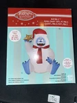 Sitting Bumble Holding Star Inflatable Christmas Rudolph Abominable Snowman. Fixed Price $47.99.