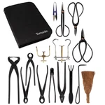 Bamboomn 15-PC Bonsai Master Tool Set & Case For Comprehensive Tree Artistry. Fixed Price $138.06.