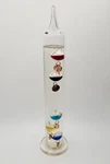 Galileo Thermometer Glass Temperature Gauge 7 Float Spheres Colorful Liquid. Fixed Price $19.00.