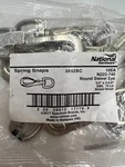 Bag Of 10 National N222-745 Round Eye Spring Snaps Nickel Finish 3/4" X 3-5/8". Fixed Price $19.32.