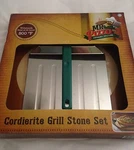Mr Pizza Cordierite Bbq Grill Set 15" Stone, Peel (giant Spatula) & Cutter. Fixed Price $42.49.