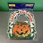 Vintage Happy Halloween Centerpiece Nos 1994 Jack-o-lantern Pumpkin Bat Display. Fixed Price $17.00.
