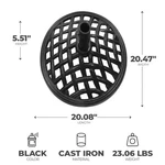 Four Seasons Courtyard Canmore 19 Inch Cast Iron Patio Umbrella Base, Black. Fixed Price $69.99.