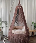 Best Handmade Hanging Swing Chair Outdoor Indoor Hammock Boho Round. Fixed Price $202.49.