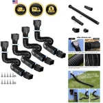 4 Pack Gutter Downspout Extensions Flexible, Drain Extender,do.... Fixed Price $104.14.