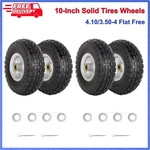 4.10/3.50-4 Flat Free Tire & Wheel For Hand Truck Garden Wagon Cart Pack. Fixed Price $56.98.