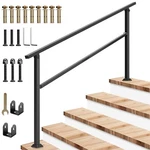 Vivosun Iron Outdoor Handrail, 4-5 Stair RAILING,69"X36" Fits 1 To. Fixed Price $79.19.