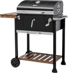 CD1824M 24-INCH Charcoal Grill, Bbq Smoker With Handle Folding Table, Perfec. Fixed Price $191.65.