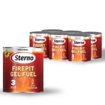 Sterno 6-PACK Fire Pit Gel Fuel 3 Hours Of Burn Time Vibrant Flame Wood Cr. Fixed Price $59.55.