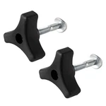 2 Sets Lawn Mower Handle Knobs Nut Bolt, Triangular Fastening Screw. Fixed Price $11.58.