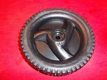 New Black Front / Rear 8" Spoke Wheel Fits Poulan Mowers 400227 Free Ship. Fixed Price $16.90.