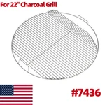 Weber 22" Hinged Grill Grate 7436 Replacement 21.5" Cooking. Fixed Price $33.89.